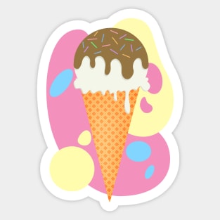 sweet ice cream Sticker